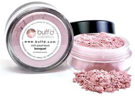 satin pearl blush  buff'd cosmetics - mineral makeup