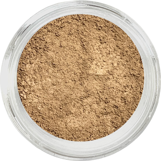 olive medium tan mineral foundation